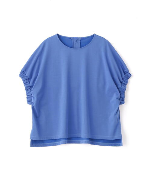 human woman（ヒューマンウーマン）の「◆ハイゲージプレーティング天竺プルオーバー（Tシャツ/カットソー・レディース・ホワイト/ブルー・MEDIUM）」の18枚目の写真