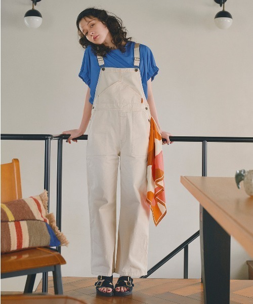 human woman（ヒューマンウーマン）の「◆ハイゲージプレーティング天竺プルオーバー（Tシャツ/カットソー・レディース・ホワイト/ブルー・MEDIUM）」の6枚目の写真