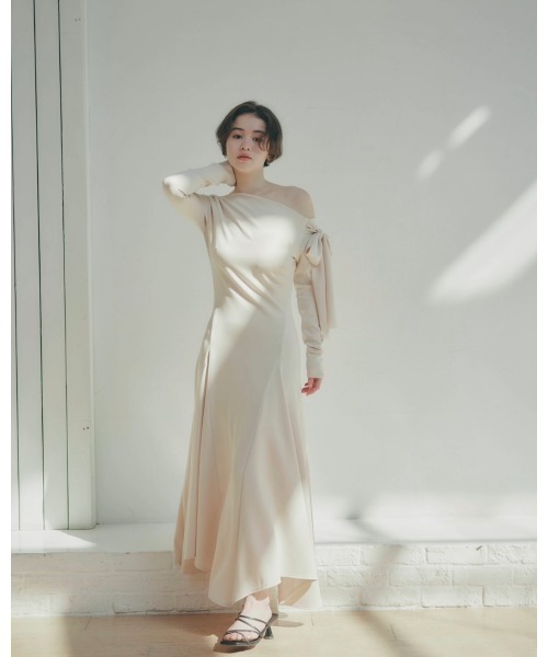 NOTREemor point ribbon shirt dress ワンピース セール】point ribbon shirt dress（ワンピース）｜NOTREemor