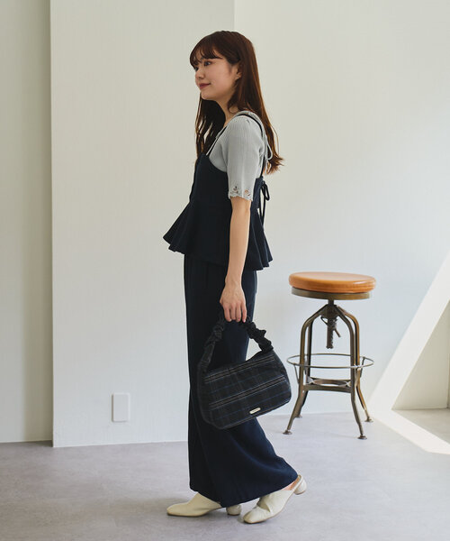 美品◎René 半袖ニット SENSE OF PLACE by URBAN RESEARCH ニット セーター アシメ