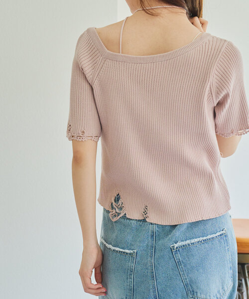 Kastane - kastane デニムニット Kastaneのアイテムを使った「ニット×デニム」のレディース人気
