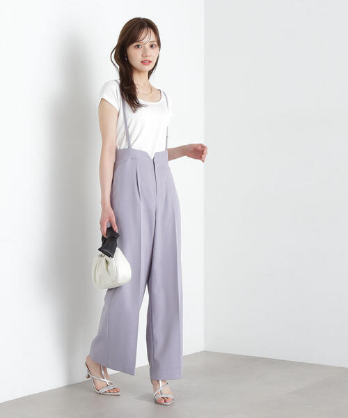 PROPORTION BODY DRESSING(プロポーションボディドレッシング)の「パールサス付きワイドパンツ / 1215130501(その他パンツ・レディース・グレー/ネイビー・SMALL/MEDIUM/XS)」の6枚目の写真