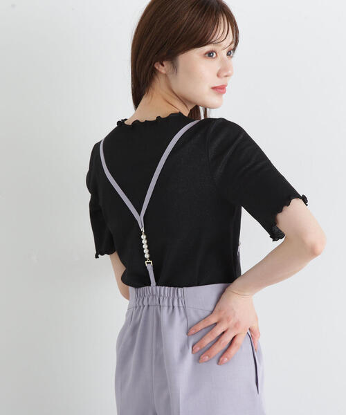 PROPORTION BODY DRESSING(プロポーションボディドレッシング)の「パールサス付きワイドパンツ / 1215130501(その他パンツ・レディース・グレー/ネイビー・SMALL/MEDIUM/XS)」の12枚目の写真