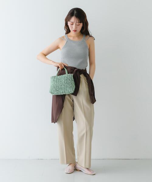 RODE SKO（ロデスコ）の「フラワーレースバッグ（ショルダーバッグ・レディース・グレー/ピンク/ミント・ONE）」の6枚目の写真