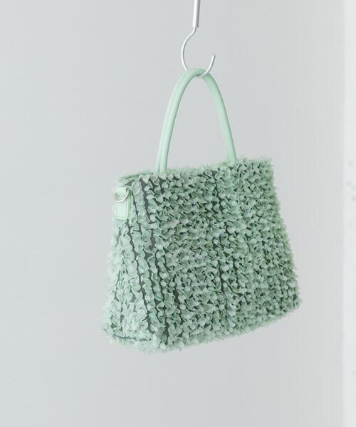 RODE SKO（ロデスコ）の「フラワーレースバッグ（ショルダーバッグ・レディース・グレー/ピンク/ミント・ONE）」の13枚目の写真