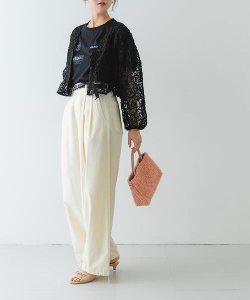 RODE SKO（ロデスコ）の「フラワーレースバッグ（ショルダーバッグ・レディース・グレー/ピンク/ミント・ONE）」の14枚目の写真