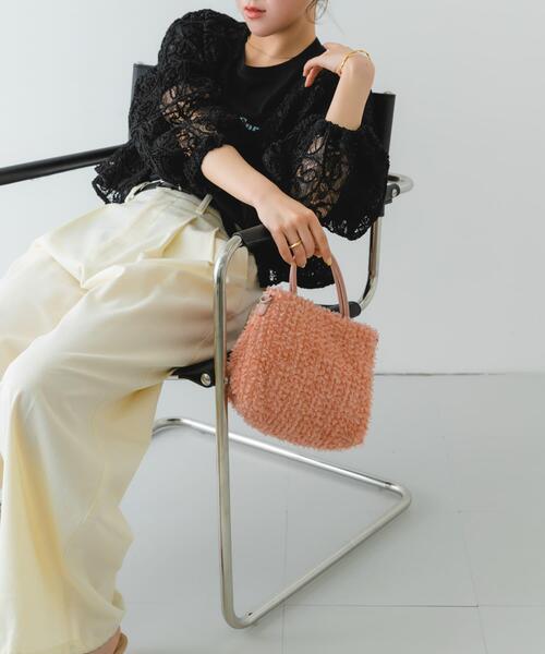 RODE SKO（ロデスコ）の「フラワーレースバッグ（ショルダーバッグ・レディース・グレー/ピンク/ミント・ONE）」の18枚目の写真