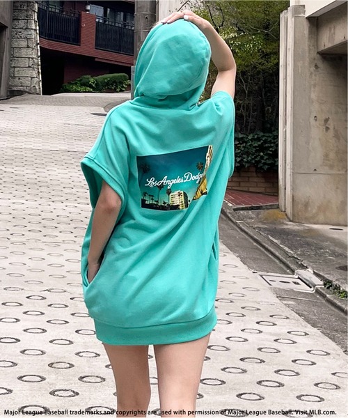 パーカー 「MLB」フォトアートBIGパーカー レディース MLB】フォトアートBIGパーカー BACK TO THE FIELD│SPIRALGIRL