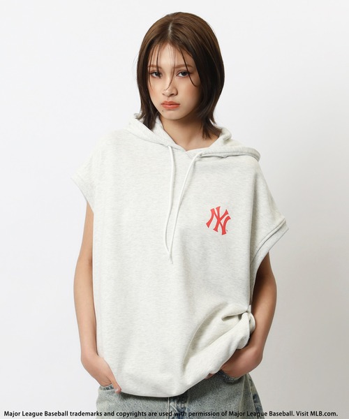 パーカー 「MLB」フォトアートBIGパーカー レディース MLB】フォトアートBIGパーカー BACK TO THE FIELD│SPIRALGIRL