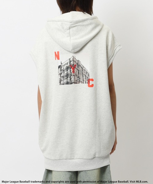 BACK TO THE FIELD（バック トゥー ザ フィールド）の「【MLB】フォトアートBIGパーカー（パーカー・レディース・グレー/ブラック/グリーン・FREE）」の21枚目の写真