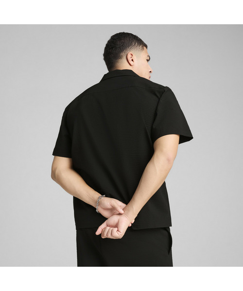 PUMA(プーマ)の「PUMA プーマ メンズ ワードローブ ESS シアサッカー リラクシー 半袖 シャツ(その他トップス・メンズ・ブルー系その他/ブラック・X-LARGE/SMALL/XX-LARGE/MEDIUM/LARGE/X-SMALL)」の16枚目の写真