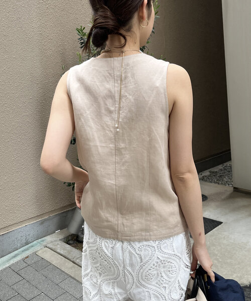 新品未使用♪ Dou Dou リネンベスト