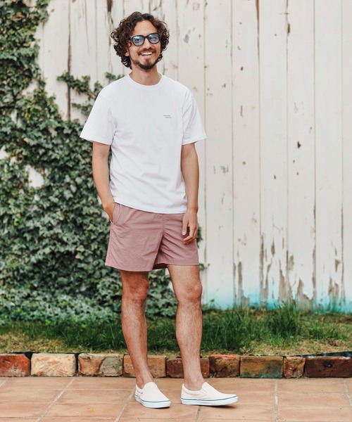 1minute 1second(ワンミニットワンセカンド)の「mp13521-heart patch shrink nylon swim shorts ナイロンショートパンツ(その他パンツ・メンズ・ブルー系その他/ブラック×ホワイト/ローズ/ブラック×ピンク・S/M/L/XL)」の11枚目の写真