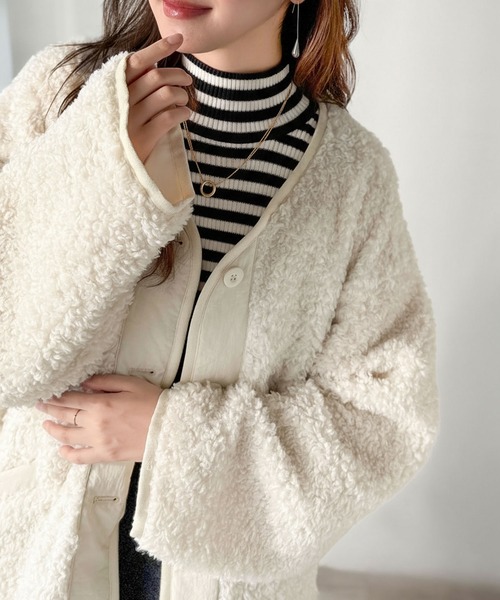 新品！BE:FIRST ボアジャケット アイボリー Lサイズ BE∶FIRST ボアジャケット – BMSG