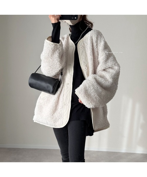 セール】《JaVaジャバコラボ》オーバーサイズがトレンド！異素材