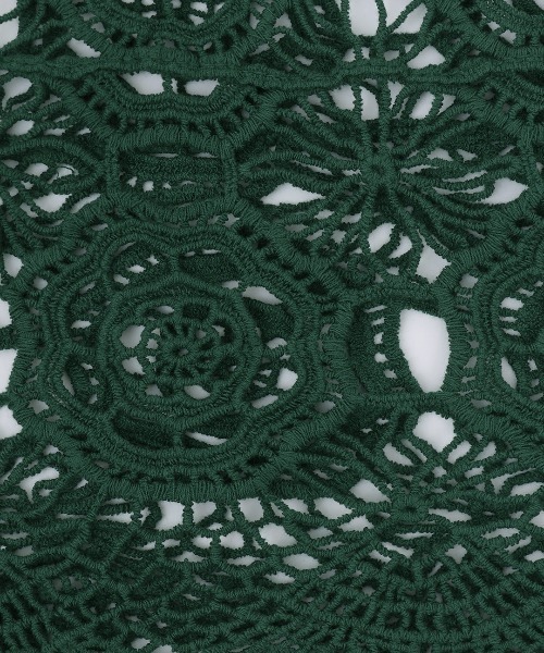 チチカカ（チチカカ）の「かぎ編み風刺繍ベスト（ベスト・レディース・ナチュラル/グリーン/チャコールグレー・FREE）」の5枚目の写真