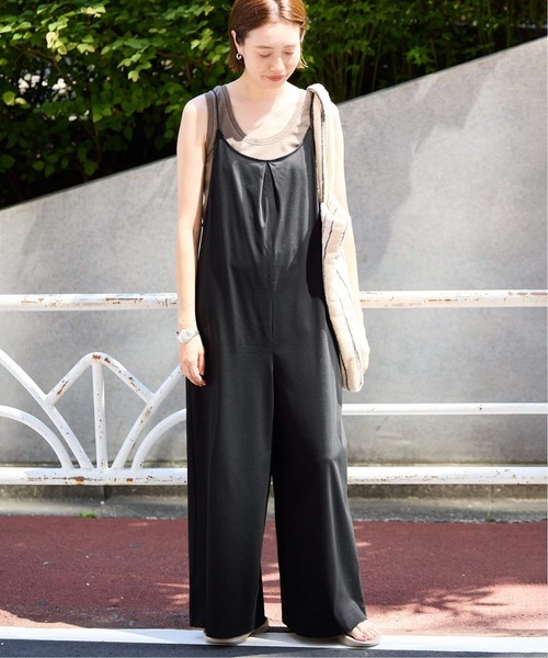 SLOBE IENA 接触冷感　Albini キャミサロペット 接触冷感》Albini キャミサロペット（サロペット