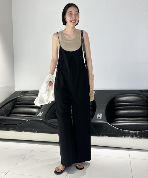 SLOBE IENA（スローブイエナ）の「《接触冷感/追加》Albini キャミサロペット（サロペット/オーバーオール・レディース・レッド/ブラック・FREE）」の22枚目の写真