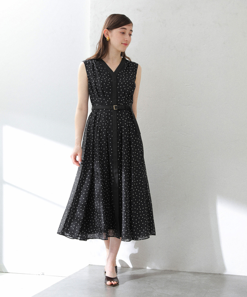 La TOTALITE(ラトータリテ)の「《追加》【洗える】ウォッシャブルシャツワンピース(ワンピース・レディース・ブラック/オレンジ・38/36)」の4枚目の写真