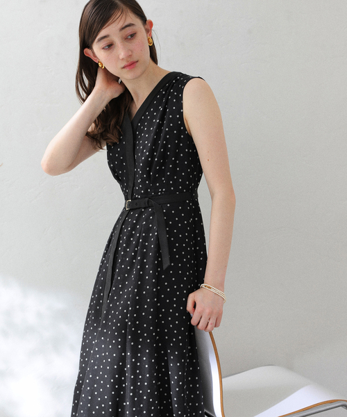 La TOTALITE(ラトータリテ)の「《追加》【洗える】ウォッシャブルシャツワンピース(ワンピース・レディース・ブラック/オレンジ・38/36)」の7枚目の写真