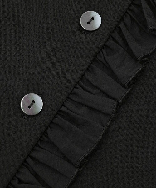 【WEB限定】ラッフルコンビスリーブレストップス ADAM ET ROPE'｜【WEB限定】ラッフルコンビスリーブレストップス