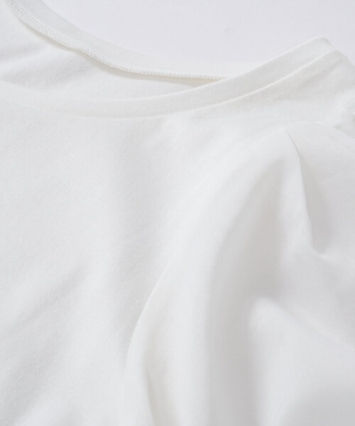 La boutique BonBon(ラブティックボンボン)の「【お上品カットソー】シアーボリュームスリーブカットソー(Tシャツ/カットソー・レディース・ホワイト/ブラック/サックスブルー・FREE)」の20枚目の写真