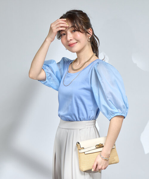 「La boutique BonBon」 長袖シャツ FREE ブルー レディース La boutique Bonbon 「La BonBon」 長袖シャツ FREE スカイ