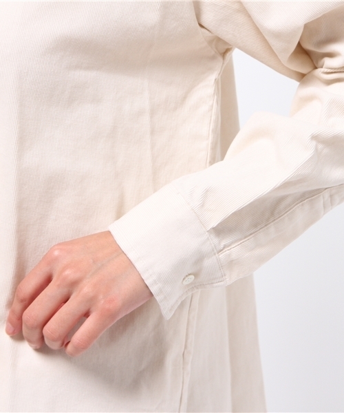 JOURNAL STANDARD（ジャーナルスタンダード）の「シャツコールハイネックブラウス#（シャツ/ブラウス・レディース・アイボリー/カーキ・FREE）」の10枚目の写真