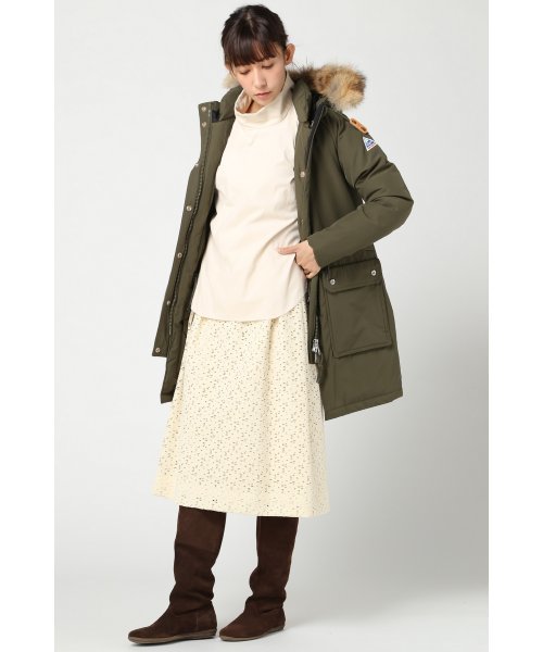 JOURNAL STANDARD（ジャーナルスタンダード）の「シャツコールハイネックブラウス#（シャツ/ブラウス・レディース・アイボリー/カーキ・FREE）」の3枚目の写真