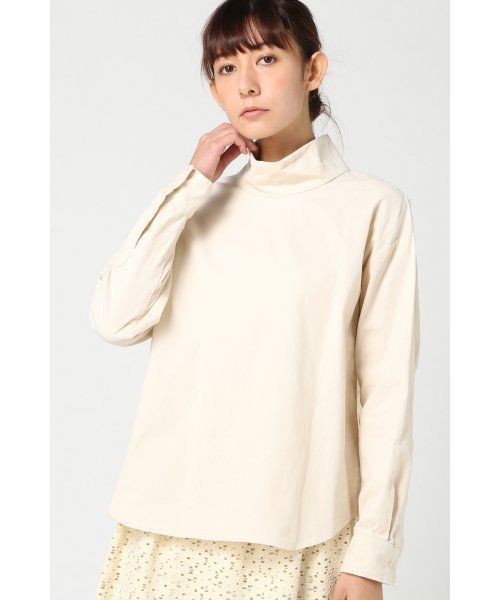 JOURNAL STANDARD（ジャーナルスタンダード）の「シャツコールハイネックブラウス#（シャツ/ブラウス・レディース・アイボリー/カーキ・FREE）」の13枚目の写真