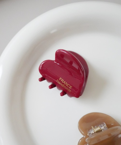 れれれ出品　POTETE ヘアクリップ　2つセット　ハートクリップ れれれ出品 POTETE ヘアクリップ 2つセット ハートクリップ れ
