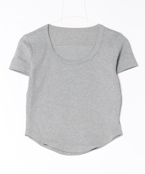 Lace Ladies(レースレディース)の「ラウンドネック ベーシック 半袖 Tシャツ トップス(Tシャツ/カットソー・レディース・パープル/ホワイト/ピンク/アイボリー/ブラック/ブルー/グレー・FREE)」の17枚目の写真