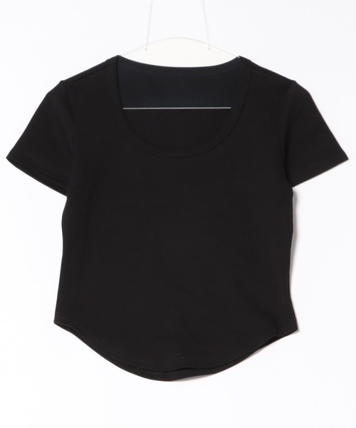 Lace Ladies(レースレディース)の「ラウンドネック ベーシック 半袖 Tシャツ トップス(Tシャツ/カットソー・レディース・パープル/ホワイト/ピンク/アイボリー/ブラック/ブルー/グレー・FREE)」の20枚目の写真