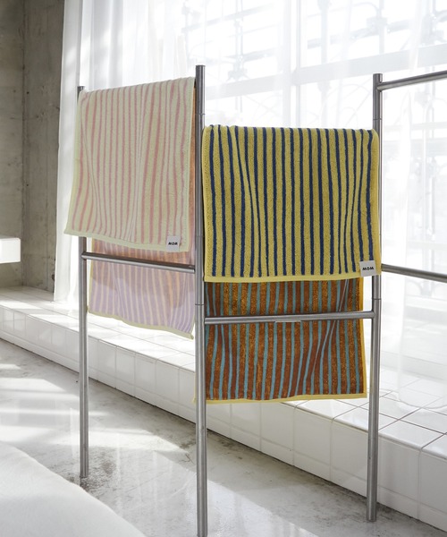 WITH OR WITHOUT（ウィズオアウィズアウト）の「STRIPE BATH TOWEL/ストライプバスタオル（タオル・メンズ・ブラウン系その他/パープル系その他・FREE）」の10枚目の写真