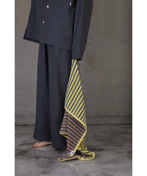 WITH OR WITHOUT（ウィズオアウィズアウト）の「STRIPE BATH TOWEL/ストライプバスタオル（タオル・メンズ・ブラウン系その他/パープル系その他・FREE）」の12枚目の写真