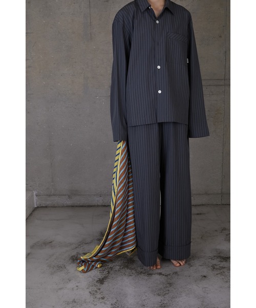 WITH OR WITHOUT（ウィズオアウィズアウト）の「STRIPE BATH TOWEL/ストライプバスタオル（タオル・メンズ・ブラウン系その他/パープル系その他・FREE）」の14枚目の写真