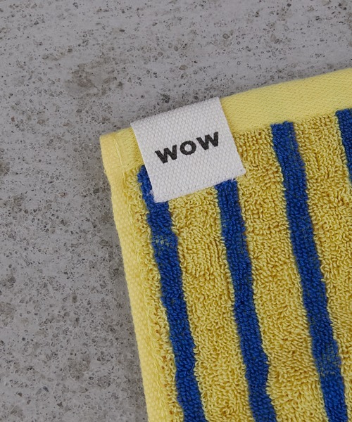 WITH OR WITHOUT（ウィズオアウィズアウト）の「STRIPE BATH TOWEL/ストライプバスタオル（タオル・メンズ・ブラウン系その他/パープル系その他・FREE）」の6枚目の写真