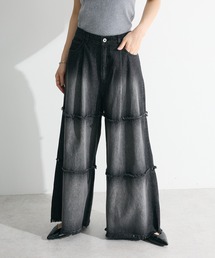 ・SUGAR SPOON ティアードデニムパンツ