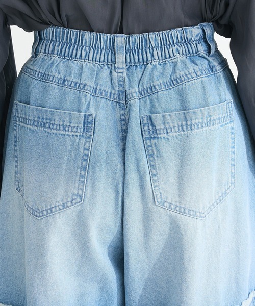 Sugar spoon（シュガースプーン）の「・SUGAR SPOON ティアードデニムパンツ（デニムパンツ・レディース・ブラック/インディゴブルー・FREE）」の13枚目の写真