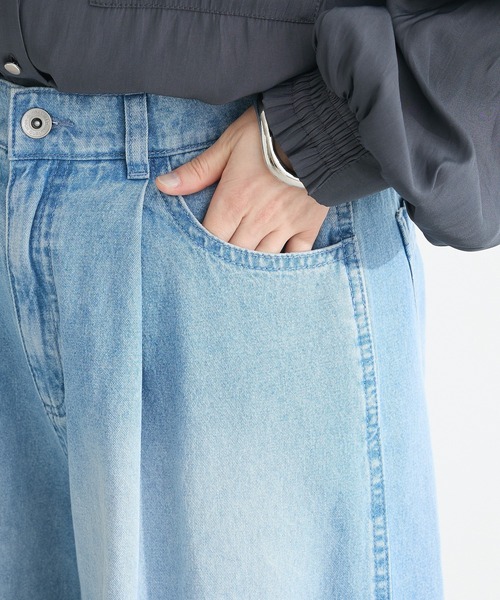 Sugar spoon（シュガースプーン）の「・SUGAR SPOON ティアードデニムパンツ（デニムパンツ・レディース・ブラック/インディゴブルー・FREE）」の14枚目の写真