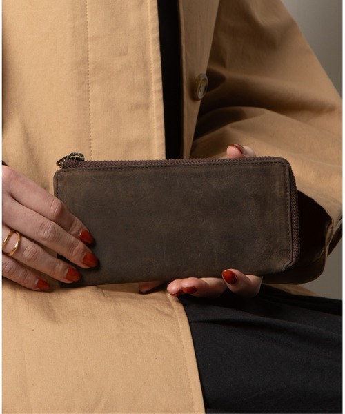 Hallelujah（ハレルヤ）の「長財布 薄い TIDY SLIM プルアップレザー（財布・メンズ・ブラック/チョコ/ダークグリーン/ネイビー/キャメル/ワインレッド・FREE）」の10枚目の写真