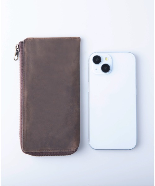 Hallelujah（ハレルヤ）の「長財布 薄い TIDY SLIM プルアップレザー（財布・メンズ・ブラック/チョコ/ダークグリーン/ネイビー/キャメル/ワインレッド・FREE）」の21枚目の写真