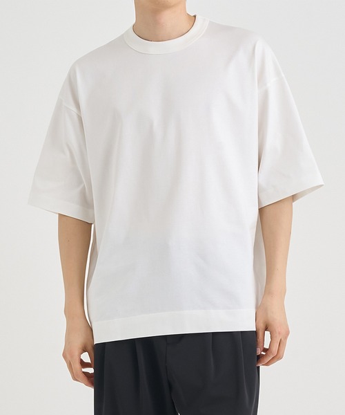 美品　CINOH チノ 　リングドットボタンシャツ　コットンシャツ　ホワイト CINOH/チノ】REFINA BIG T-SHIRT（Tシャツ/カットソー）｜CINOH