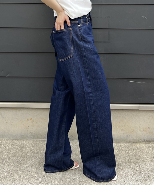 NEEDBY heritage(ニードバイヘリテージ)の「【NEEDBY heritage/ニードバイヘリテージ】KOH ワイドストレートテーパードデニム(デニムパンツ・レディース・インディゴブルー・23/24/25/22)」の8枚目の写真