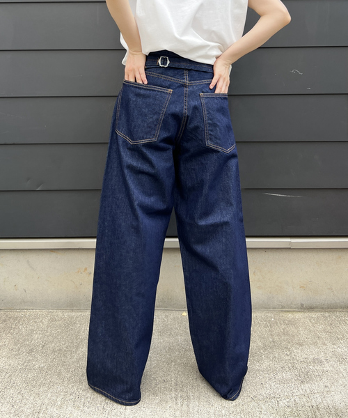 NEEDBY heritage(ニードバイヘリテージ)の「【NEEDBY heritage/ニードバイヘリテージ】KOH ワイドストレートテーパードデニム(デニムパンツ・レディース・インディゴブルー・23/24/25/22)」の9枚目の写真