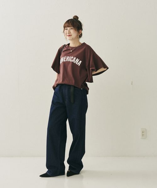 NEEDBY heritage(ニードバイヘリテージ)の「【NEEDBY heritage/ニードバイヘリテージ】KOH ワイドストレートテーパードデニム(デニムパンツ・レディース・インディゴブルー・23/24/25/22)」の14枚目の写真