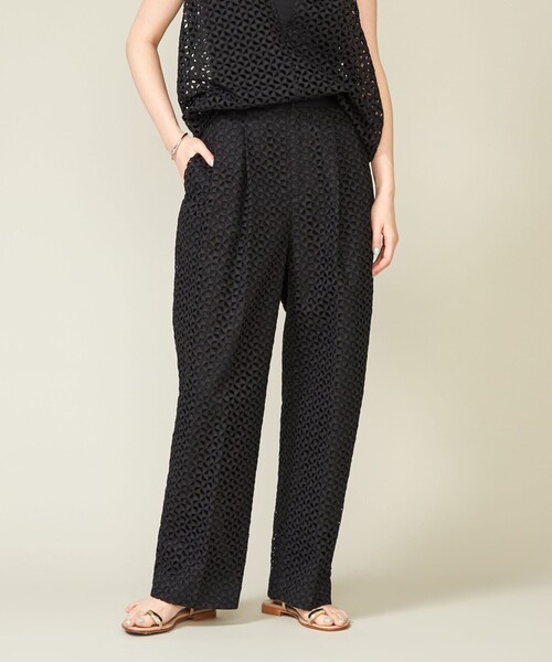 セール】＜conte＞エンブロイダリー レース タックパンツ（その他  