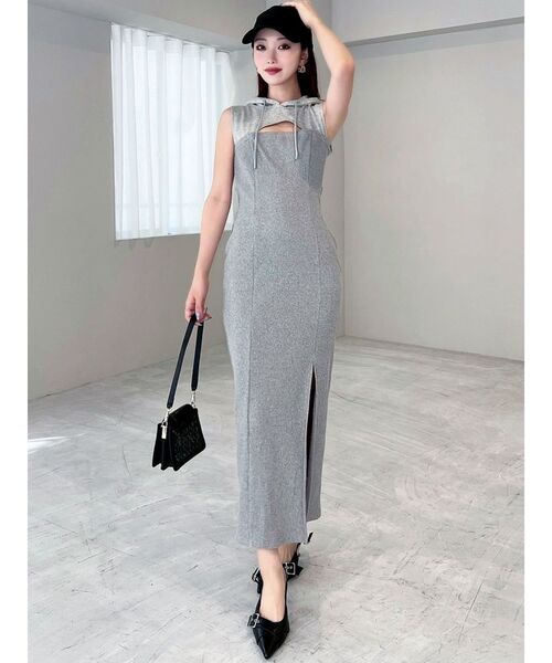 セール】カットアウトフーディワンピース（ワンピース）｜RESEXXY