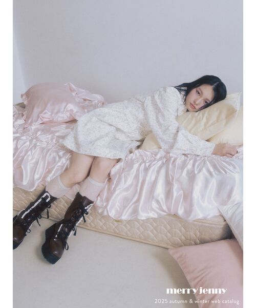 merry jenny（メリージェニー）の「ribbonレースアップブーツ（ブーツ・レディース・ブラウン/ブラック・MEDIUM/LARGE）」の15枚目の写真