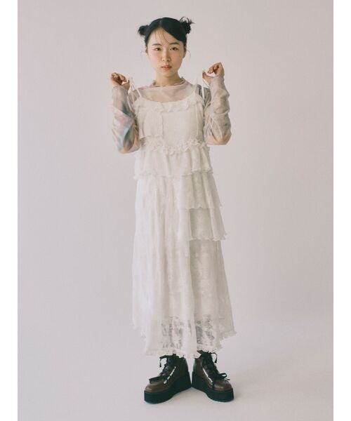 merry jenny（メリージェニー）の「ribbonレースアップブーツ（ブーツ・レディース・ブラウン/ブラック・MEDIUM/LARGE）」の8枚目の写真